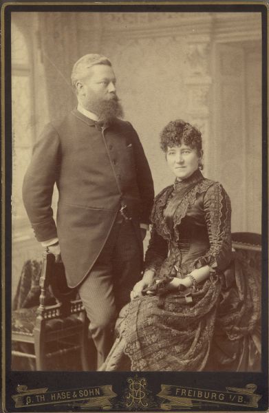 August and Margarthe Streb, circa 1885